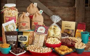 gift baskets with pistachios and snacks from Heart Of The Desert